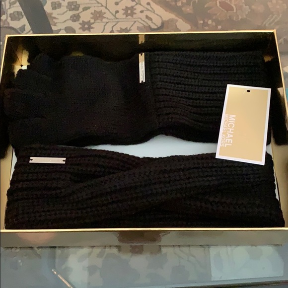 Michael Kors Accessories - MK headband and fingerless gloves